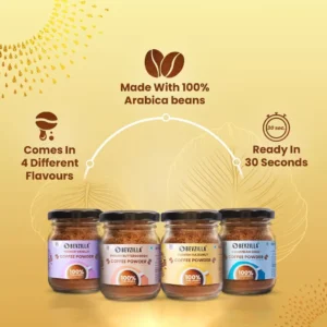 Alternative view of Bevzilla 4-Flavour Coffee Gift Set with Cafe Glass - Pure Arabica