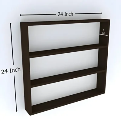 Alternative view of Organize with Elegance: 4 Tier Spice Rack Wooden Kitchen Wall Shelves
