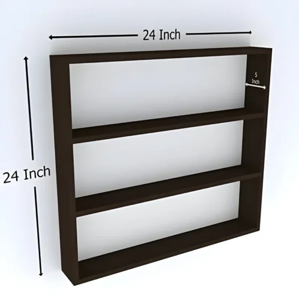 Organize with Elegance: 4 Tier Spice Rack Wooden Kitchen Wall Shelves - Image 2