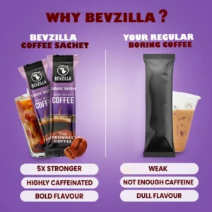 Alternative view of Bevzilla Dark Roast Coffee - Bold & Intense, 5X Stronger - 48 Sachets
