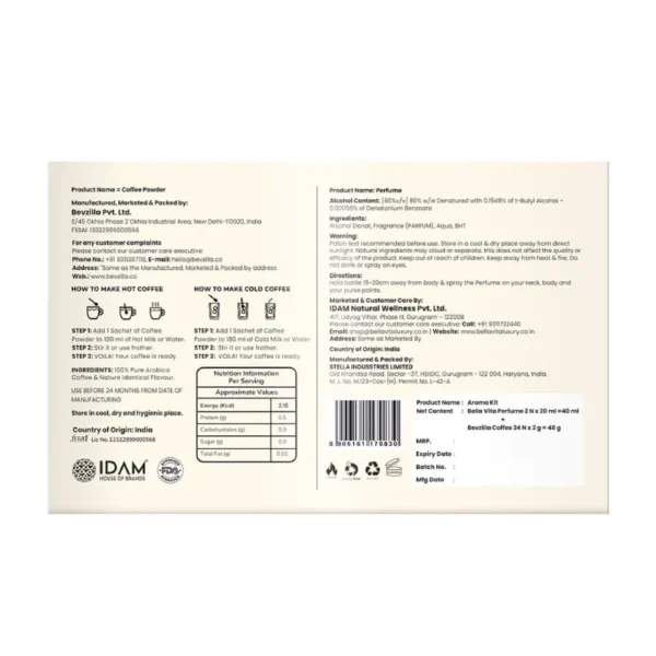 Bevzilla Aroma Infusion Kit: 24 Coffee Sachets & 2 Luxury Perfumes - Image 4
