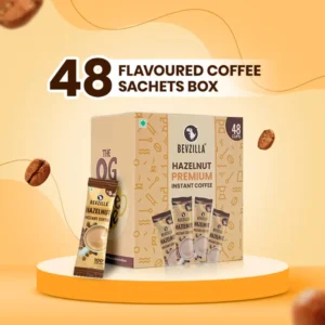 Bevzilla 48 Hazelnut Coffee Sachets Box