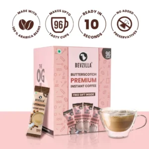 Alternative view of Bevzilla 96 Butterscotch Coffee Sachets Box - 100% Pure Arabica Beans