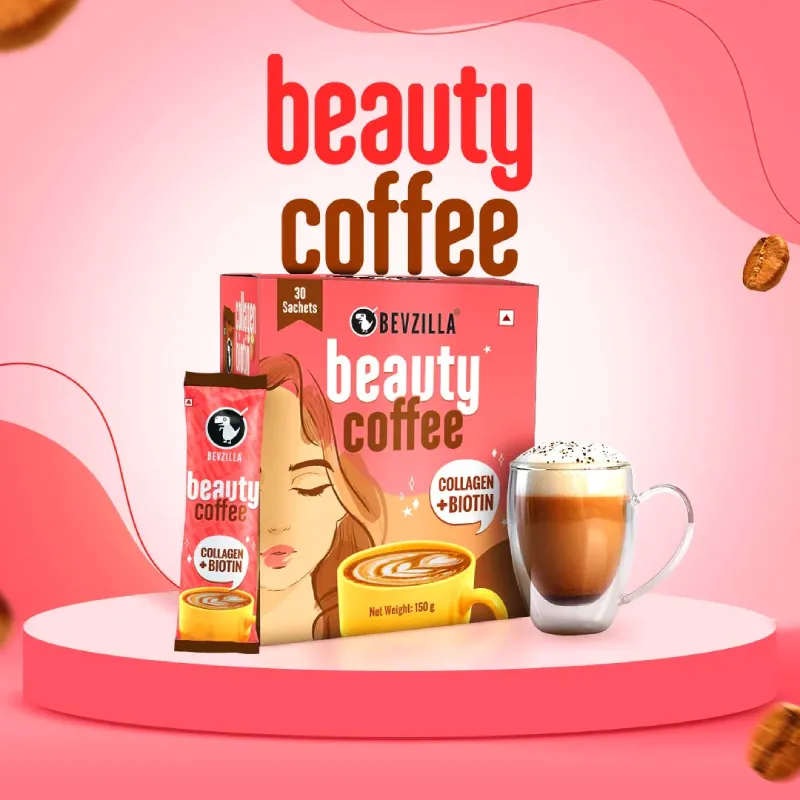 Bevzilla 30 Instant Beauty Coffee Sachets (Arabica + Marine Collagen + Biotin + Vitamin E) Bevzilla 30 Instant Beauty Coffee Sachets (Arabica + Marine Collagen + Biotin + Vitamin E)