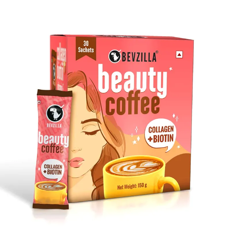 Bevzilla 30 Instant Beauty Coffee Sachets (Arabica + Marine Collagen + Biotin + Vitamin E) Bevzilla 30 Instant Beauty Coffee Sachets (Arabica + Marine Collagen + Biotin + Vitamin E) - Image 2