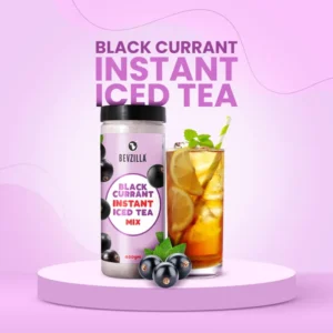 Bevzilla Black Currant Instant Iced Tea Mix | 400gm | Refreshing Flavor