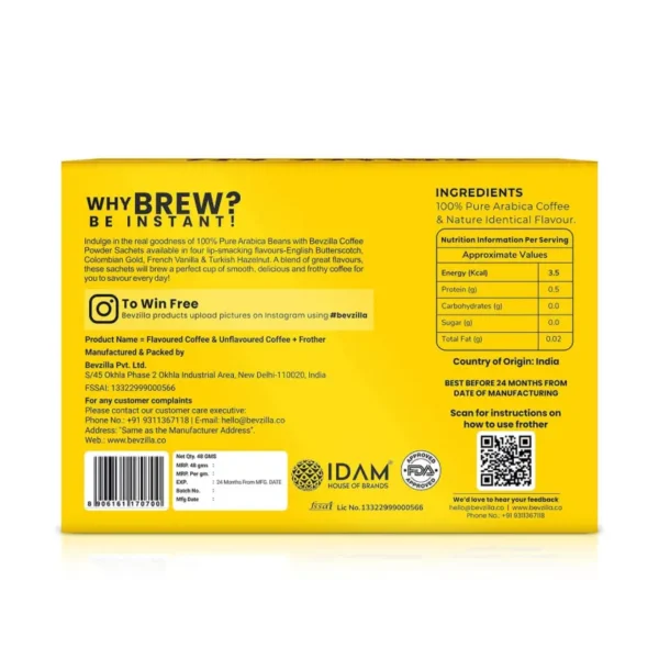 Bevzilla Cafe Coffee Kit: 24 Flavored Sachets + Electric Frother - Image 3