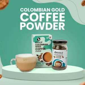 Bevzilla Colombian Gold Instant Coffee Power (75gms) - Premium Arabica Blend
