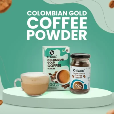 Bevzilla Colombian Gold Instant Coffee Power (75gms) - Premium Arabica Blend