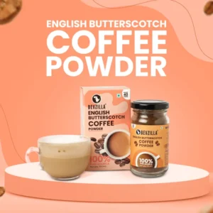 Bevzilla English Butterscotch Instant Coffee Powder (75g): Pure Arabica Beans Delight