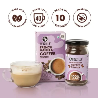 Alternative view of Bevzilla French Vanilla Instant Coffee Powder (75g)