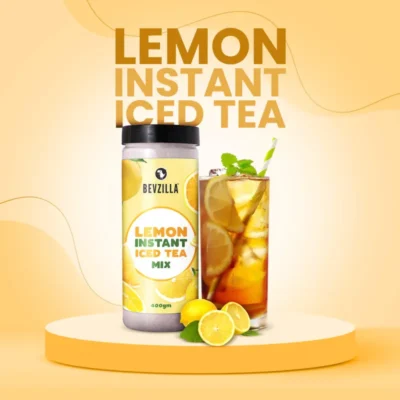 Bevzilla Lemon Instant Iced Tea Mix - Refreshing Lemon Flavor (400gm)
