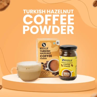 Bevzilla Turkish Hazelnut Instant Coffee Powder (75gms)
