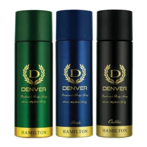 Denver Perfume Body Spray Combo: Hamilton, Caliber, Pride - 600ml (Pack of 3 x 200ml)