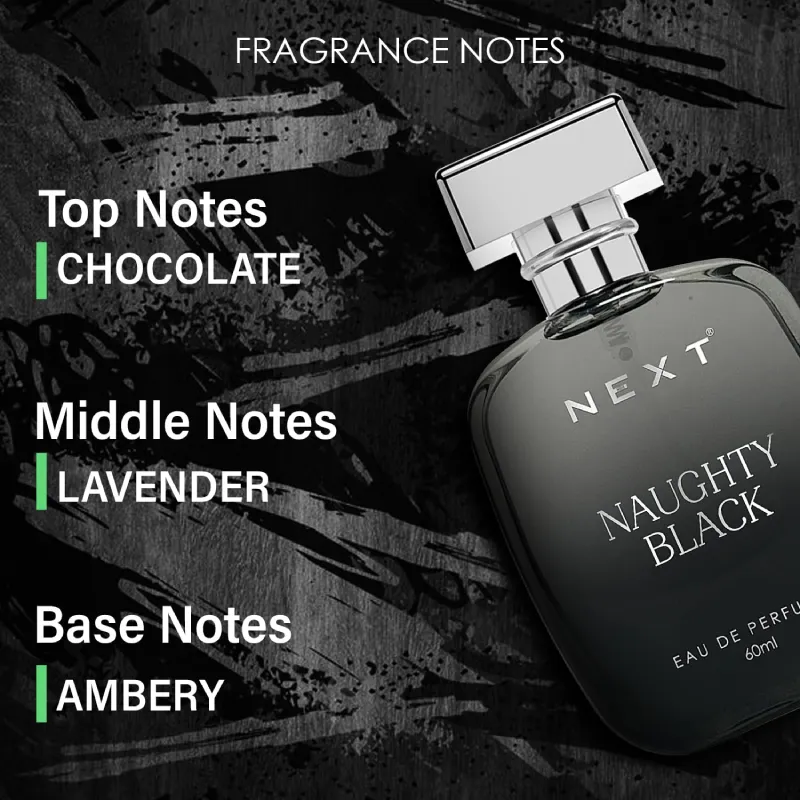 NEXT Naughty Black Eau De Perfume for Men & Women - 60ml NEXT Naughty Black Eau De Perfume for Men & Women - 60ml - Image 2