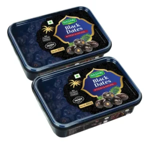 NutroVally Black Dates 400gm (Pack of 2) - Nutrient-Dense Sweet Treats