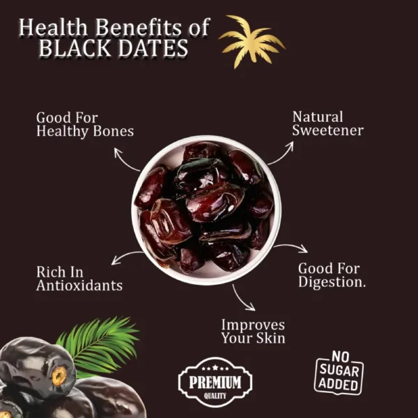 NutroVally Black Dates 400gm (Pack of 2) - Nutrient-Dense Sweet Treats - Image 5