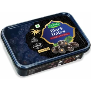 NutroVally Black Dates 400g - Sweet and Nutrient-Dense Vegan Delights