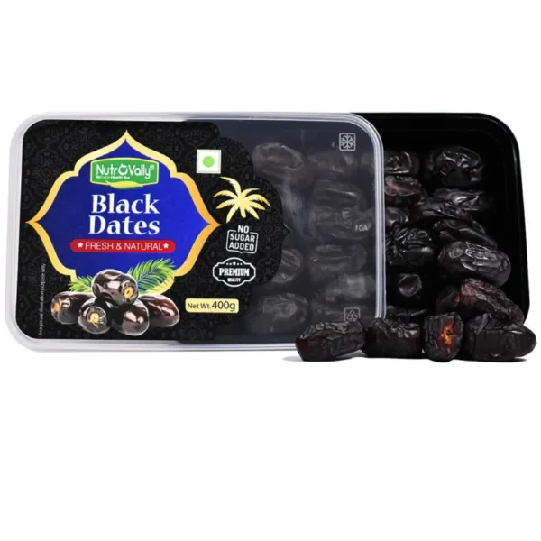 NutroVally Black Dates 400gm (Pack of 2) - Nutrient-Dense Sweet Treats - Image 6