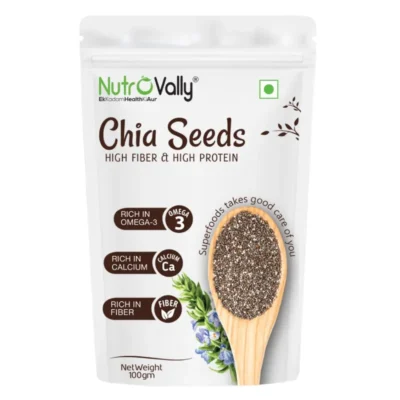 NutroVally Chia Seeds 100g - Omega & Antioxidant Rich