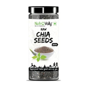 NutroVally Raw Chia Seeds 200gm - Powerhouse of Nutrition
