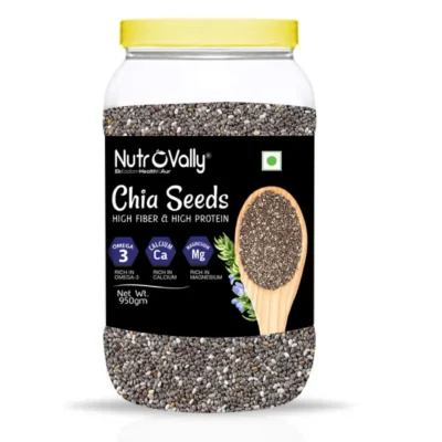 NutroVally Raw Chia Seeds 950gm - Ultimate Superfood for Health
