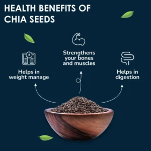 Alternative view of NutroVally Raw Chia Seeds 950gm - Ultimate Superfood for Health