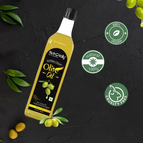 NutroVally Extra Light Olive Oil 250ml - Pure, Heart-Healthy Cooking Oil - Image 4