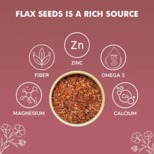 Alternative view of NutroVally Premium Flax Seeds - Omega-3 & Fiber Rich, 200gm