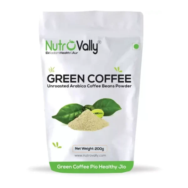 NutroVally Arabica Green Coffee Beans 200g - Boost Metabolism & Weight Loss