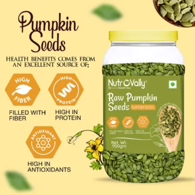 Alternative view of NutroVally Raw Pumpkin Seeds 950gm - Nutty & Nutrient-Rich