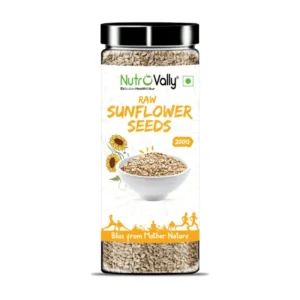 NutroVally Premium Raw Sunflower Seeds, 200gm - Nutrient-Rich Snack