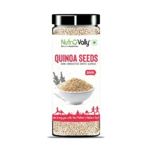 NutroVally White Quinoa Seeds, Raw & Unroasted, 200g - Health Reimagined