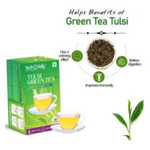 Alternative view of NutroVally Tulsi Green Tea - Stress-Relieving & Weight Loss Tea (25 Sachets)