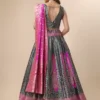 Shoppy Rama Art Silk Embellished Lehenga Choli - Semi Stitched