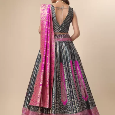 Alternative view of Shoppy Rama Art Silk Embellished Lehenga Choli - Semi Stitched