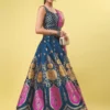 Shopsy Rama Zari Work Lehenga Choli - Festive Elegance