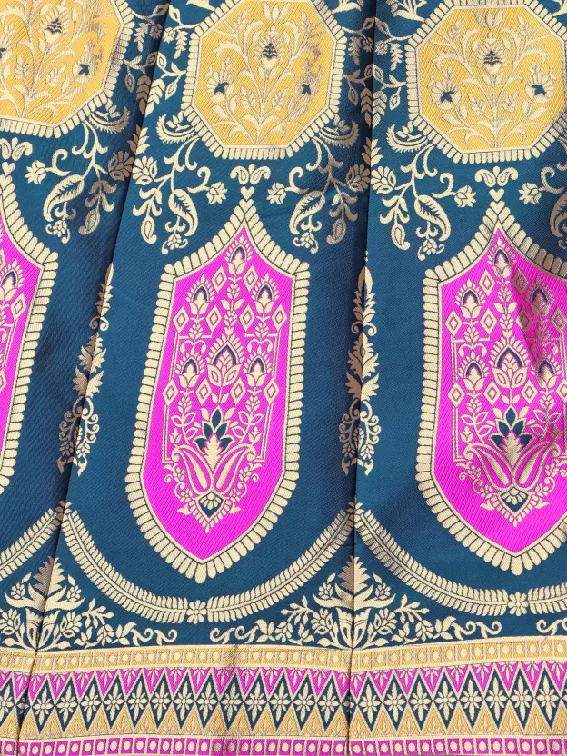 Shopsy Rama Zari Work Lehenga Choli - Festive Elegance Shopsy Rama Zari Work Lehenga Choli - Festive Elegance - Image 7