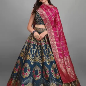Shopsy Rama Semi-Stitched Lehenga Choli for Weddings & Festivals