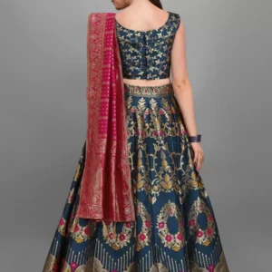 Alternative view of Shopsy Rama Semi-Stitched Lehenga Choli for Weddings & Festivals