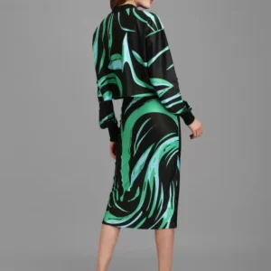 Alternative view of Shopsy Green Crepe Top & Palazzos Co-ords Set - Elegant & Comfortable