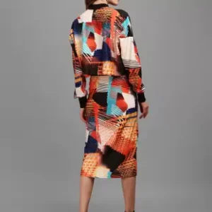 Alternative view of Shopsy Multicolor Crepe Co-ords Set with Printed Palazzos
