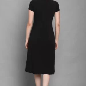 Alternative view of Shopsy Black & White A-line Dress - Elegant & Stretchable