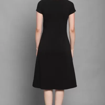 Alternative view of Shopsy Chic Peach & Black A-Line Dress - Women's Western Wear