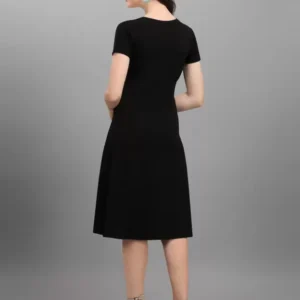 Alternative view of Elegant Shopsy Women's A-line Dress - Sky Blue & Black