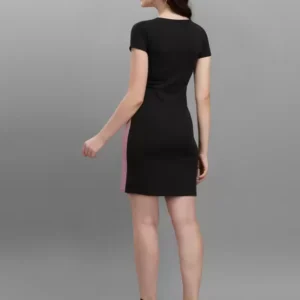 Alternative view of Shopsy Women's Elegant Purple & Black Bodycon Dress