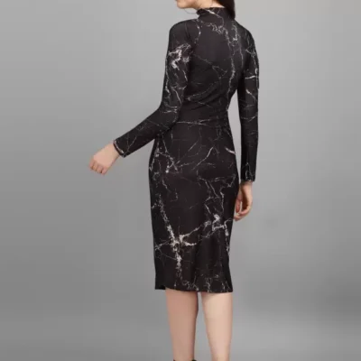 Alternative view of Shopsy Chic Bodycon Black Dress - Elegance Meets Comfort
