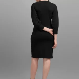 Alternative view of Shopsy Elegant Black Bodycon Dress for Women - Versatile & Comfortable