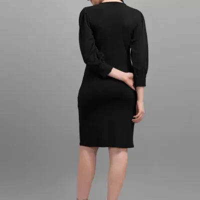 Alternative view of Shopsy Elegant Black Bodycon Dress for Women - Versatile & Comfortable