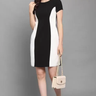 Chic Shopsy Bodycon Dress in Black & White - Perfect for Every Occasion